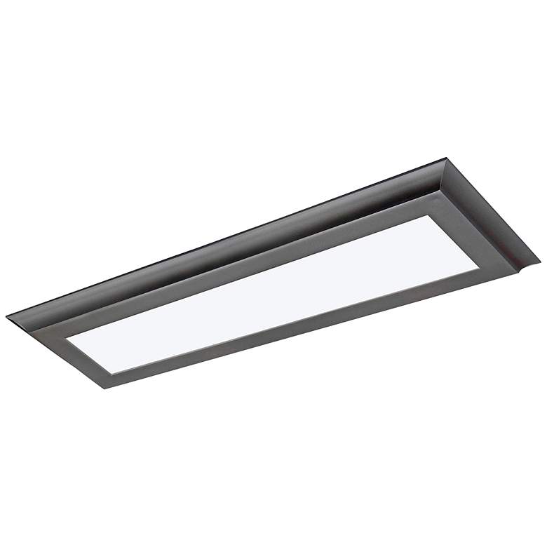 Image 3 Nuvo Lighting Blink 25" Wide Gun Metal Finish LED Ceiling Light Panel