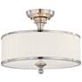 Thumbnail2 of Nuvo Lighting Candice 15" Wide Brushed Nickel Drum Ceiling Light