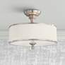 Thumbnail1 of Nuvo Lighting Candice 15" Wide Brushed Nickel Drum Ceiling Light