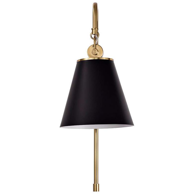 Image 6 Nuvo Lighting Dover 19" High Vintage Brass Matte Black Wall Sconce more views