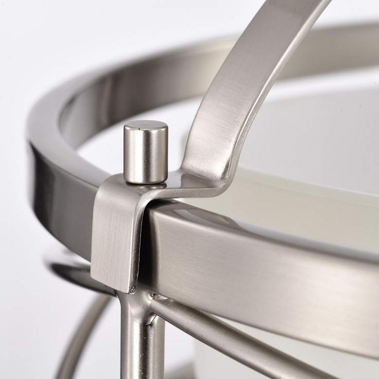 Image 7 Nuvo Lighting Ginger 14" Wide Brushed Nickel Drum Ceiling Light more views