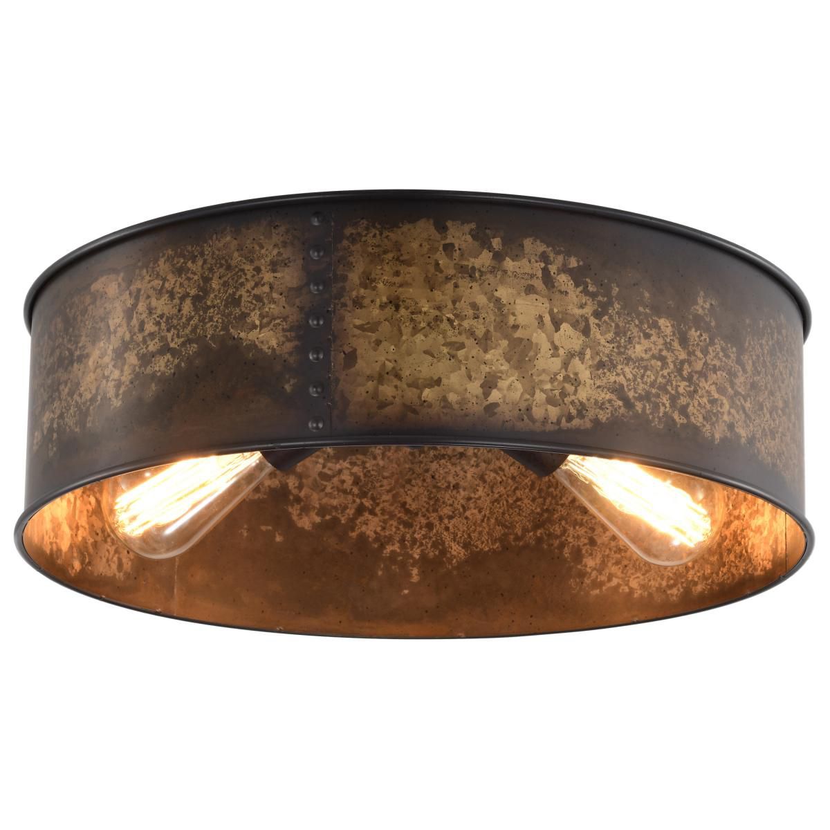 Image 6 Nuvo Lighting Kettle 17" Wide Weathered Brass 3-Light Ceiling Light more views