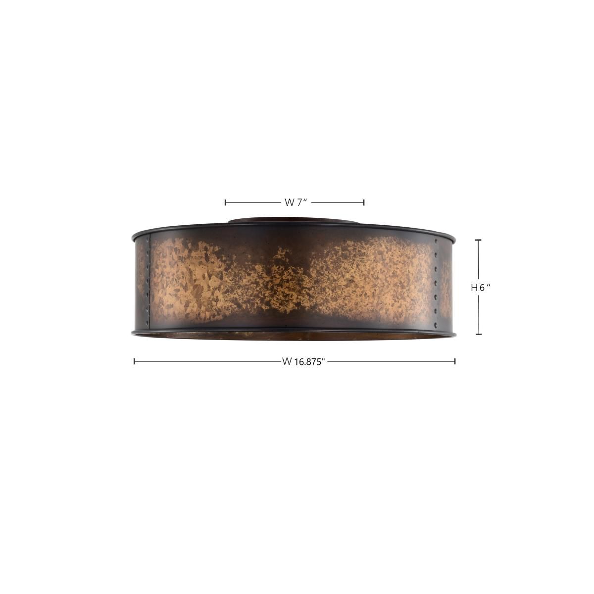 Nuvo Lighting Kettle 17" Wide Weathered Brass 3-Light Ceiling Light