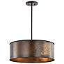 4_Nuvo Lighting Kettle 20" Wide 4-Light Weathered Brass Drum Pendant more views