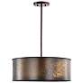 6_Nuvo Lighting Kettle 20" Wide 4-Light Weathered Brass Drum Pendant more views
