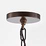 6_Nuvo Lighting Kettle 30" 5-Light Weathered Brass Rustic Drum Pendant more views