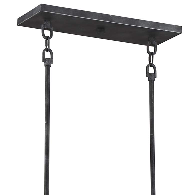 Image 4 Nuvo Lighting Lake 36" Black and Brushed Nickel Linear Pendant Light more views