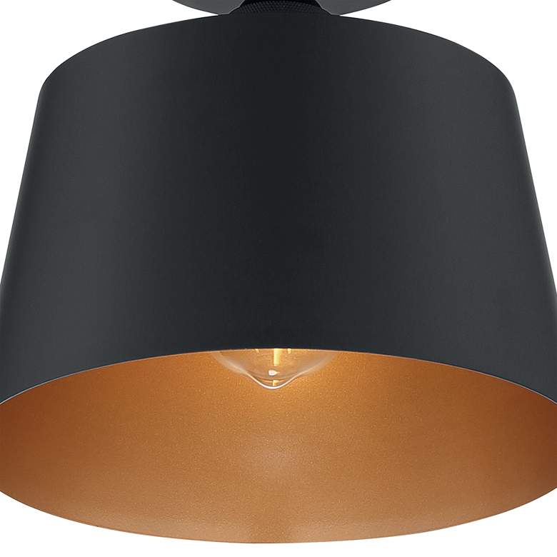 Image 3 Nuvo Lighting Motif 10" Wide Modern Black and Gold Ceiling Light more views