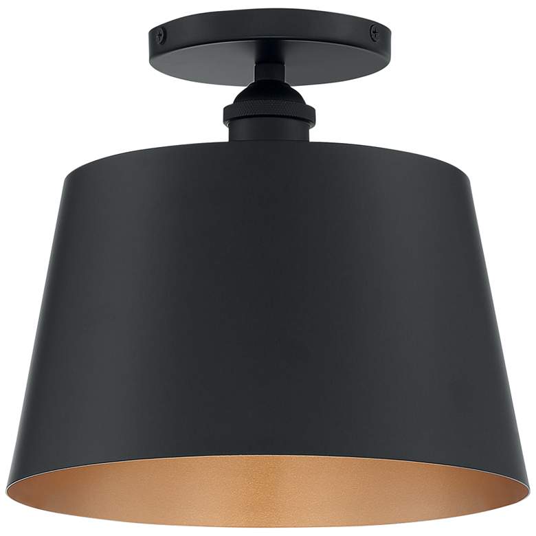 Image 5 Nuvo Lighting Motif 10 inch Wide Modern Black and Gold Ceiling Light more views