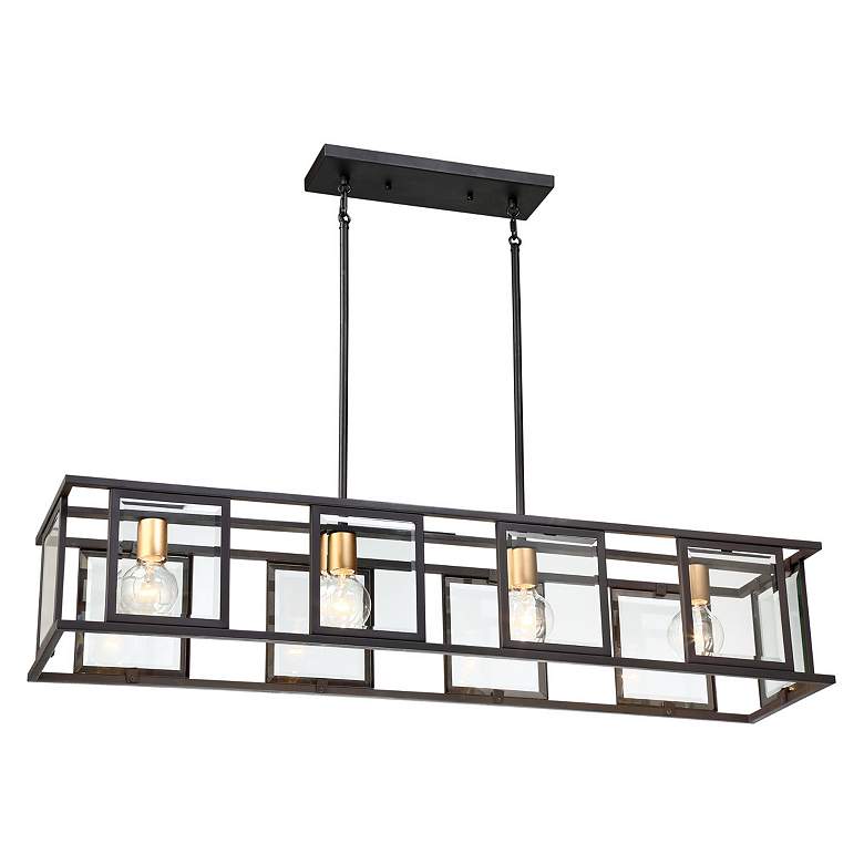 Image 4 Nuvo Lighting Payne 42" Wide Midnight Bronze Island Pendant Light more views