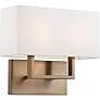 3_Nuvo Lighting Tribeca 11 3/4" High Burnished Brass Wall Sconce more views