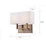 5_Nuvo Lighting Tribeca 11 3/4" High Burnished Brass Wall Sconce more views