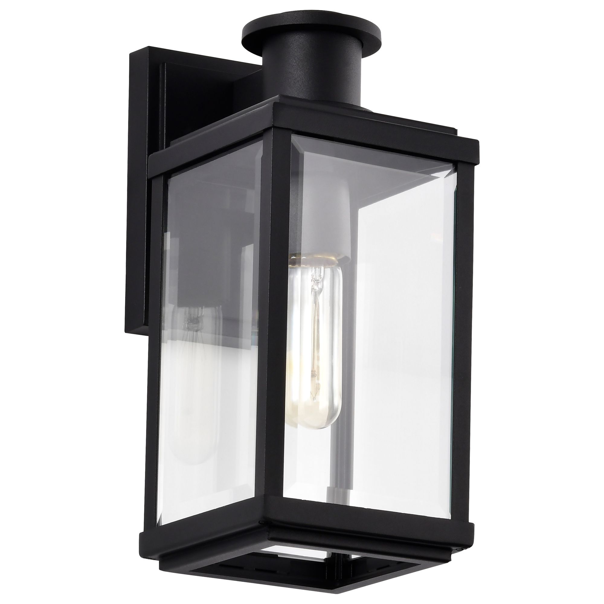 Image 3 Nuvo Luca 13" High Sand Black Small Outdoor Lantern more views