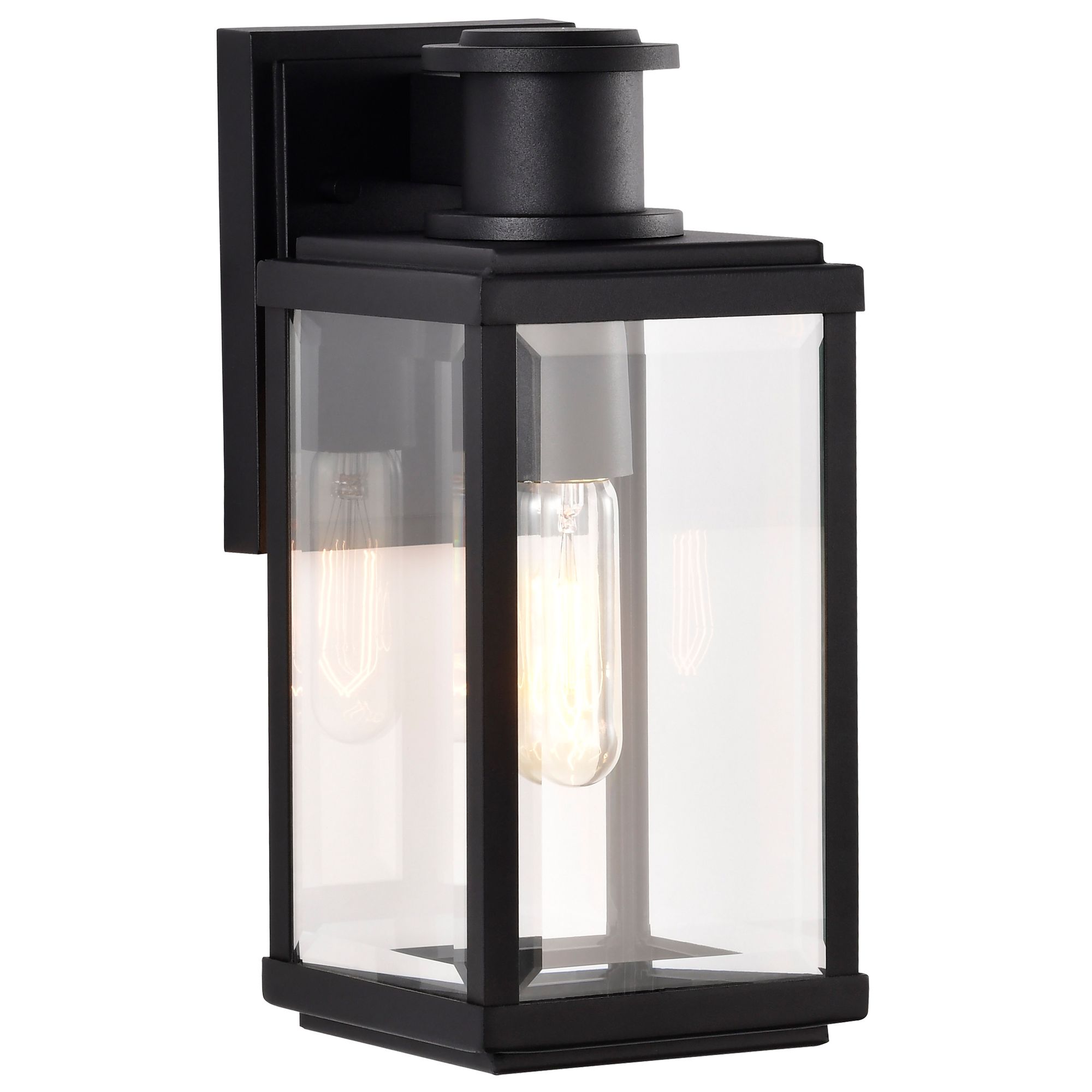 Image 6 Nuvo Luca 13" High Sand Black Small Outdoor Lantern more views