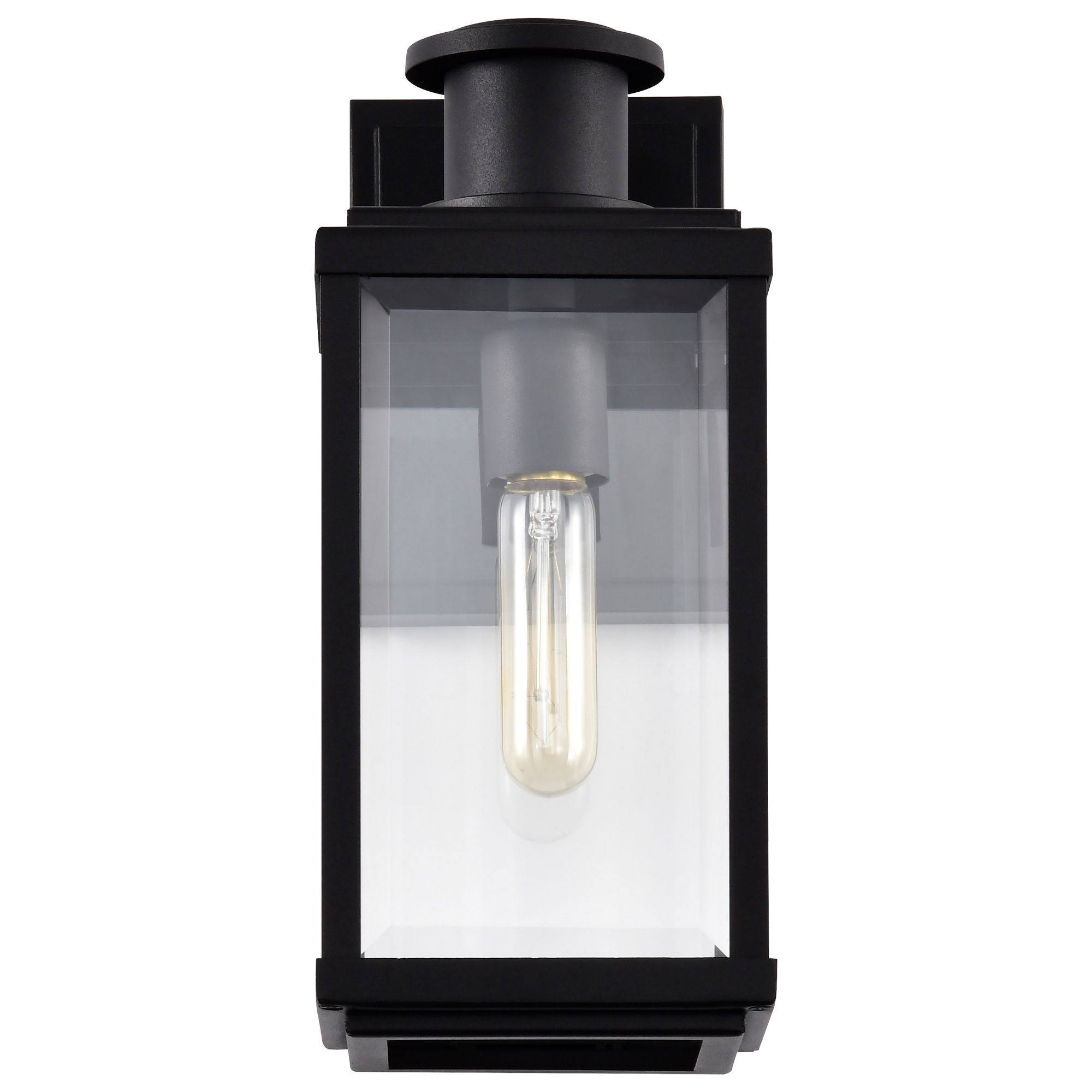 Image 7 Nuvo Luca 13" High Sand Black Small Outdoor Lantern more views