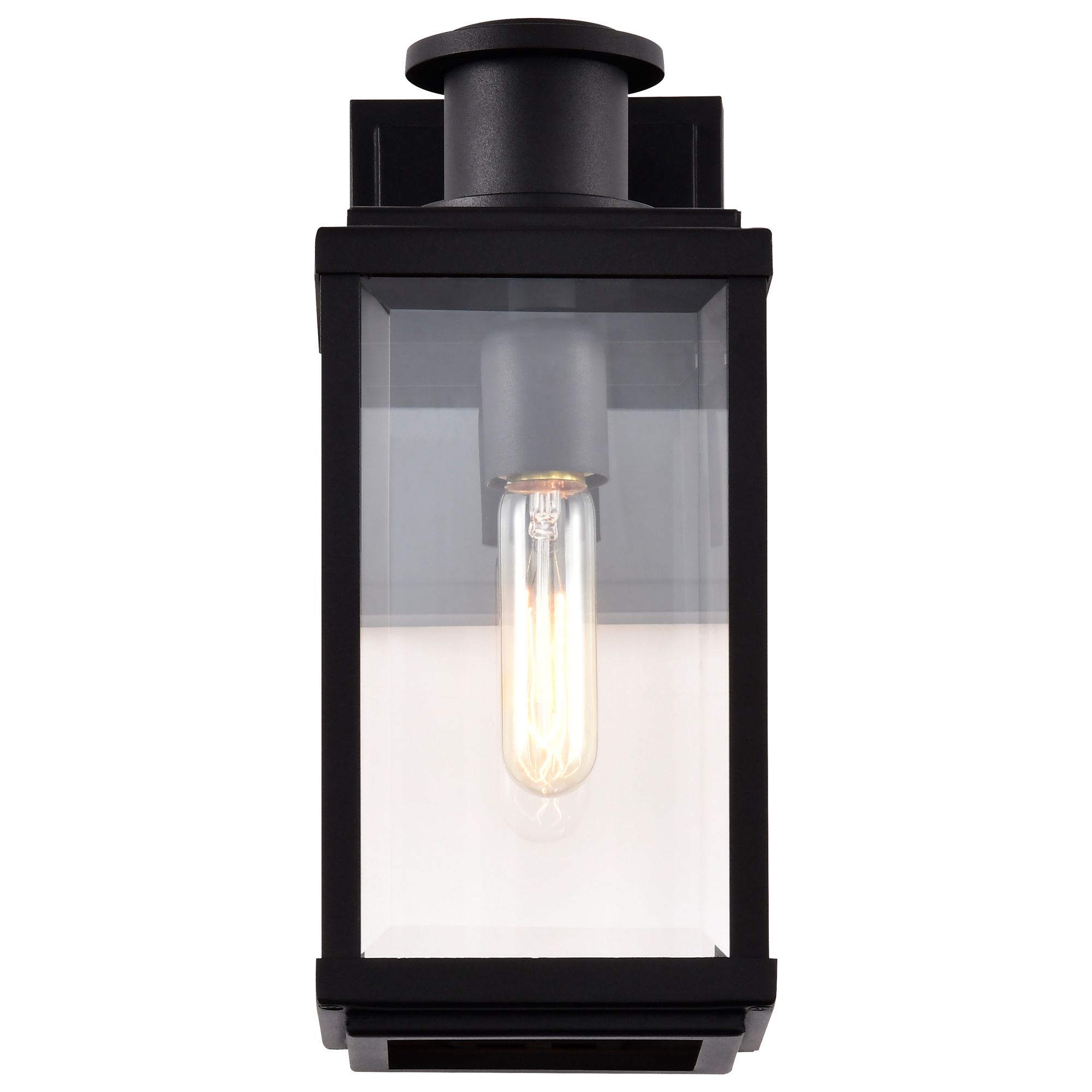 Nuvo Luca 13" High Sand Black Small Outdoor Lantern