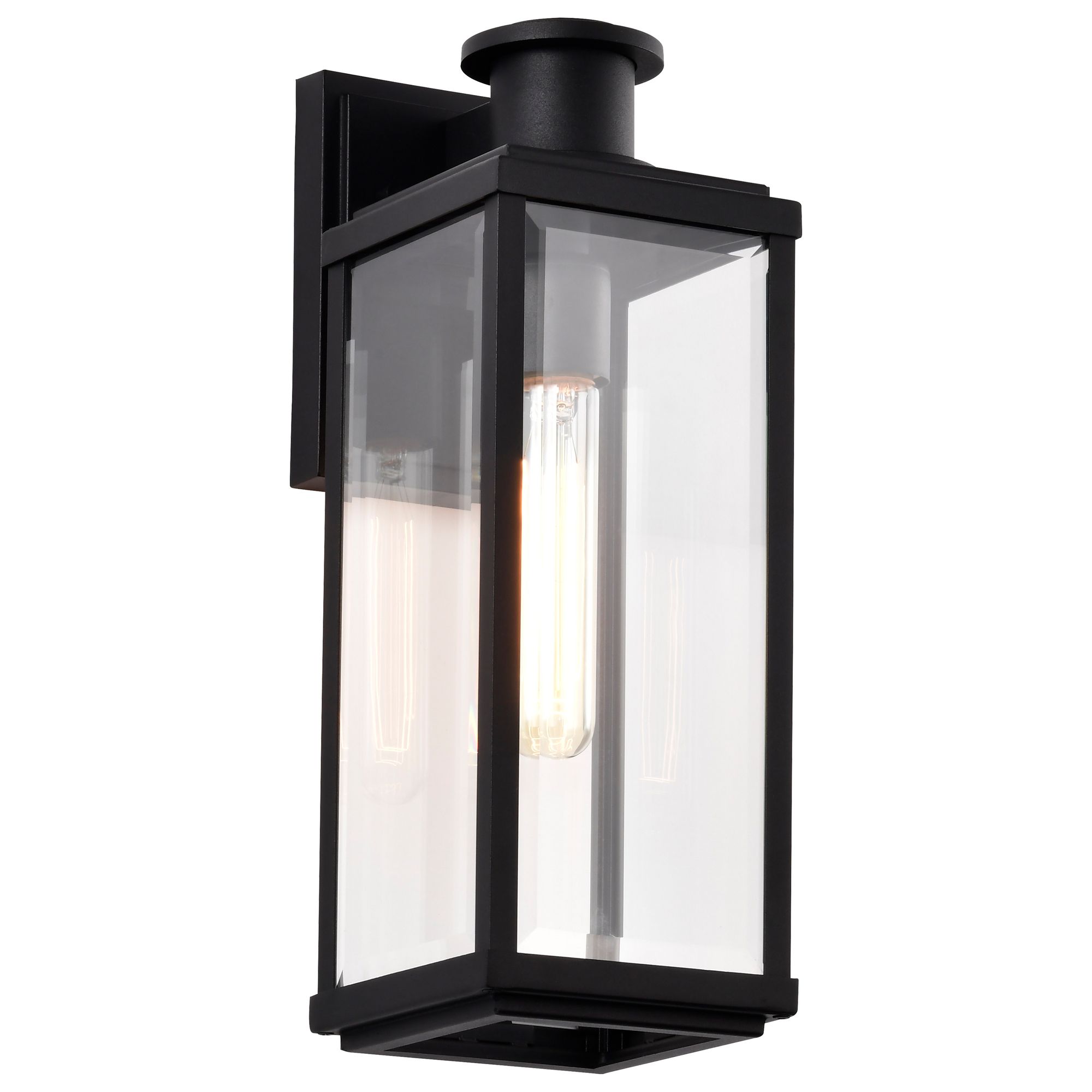 Image 4 Nuvo Luca 16 1/2" High Sand Black Medium Outdoor Lantern more views