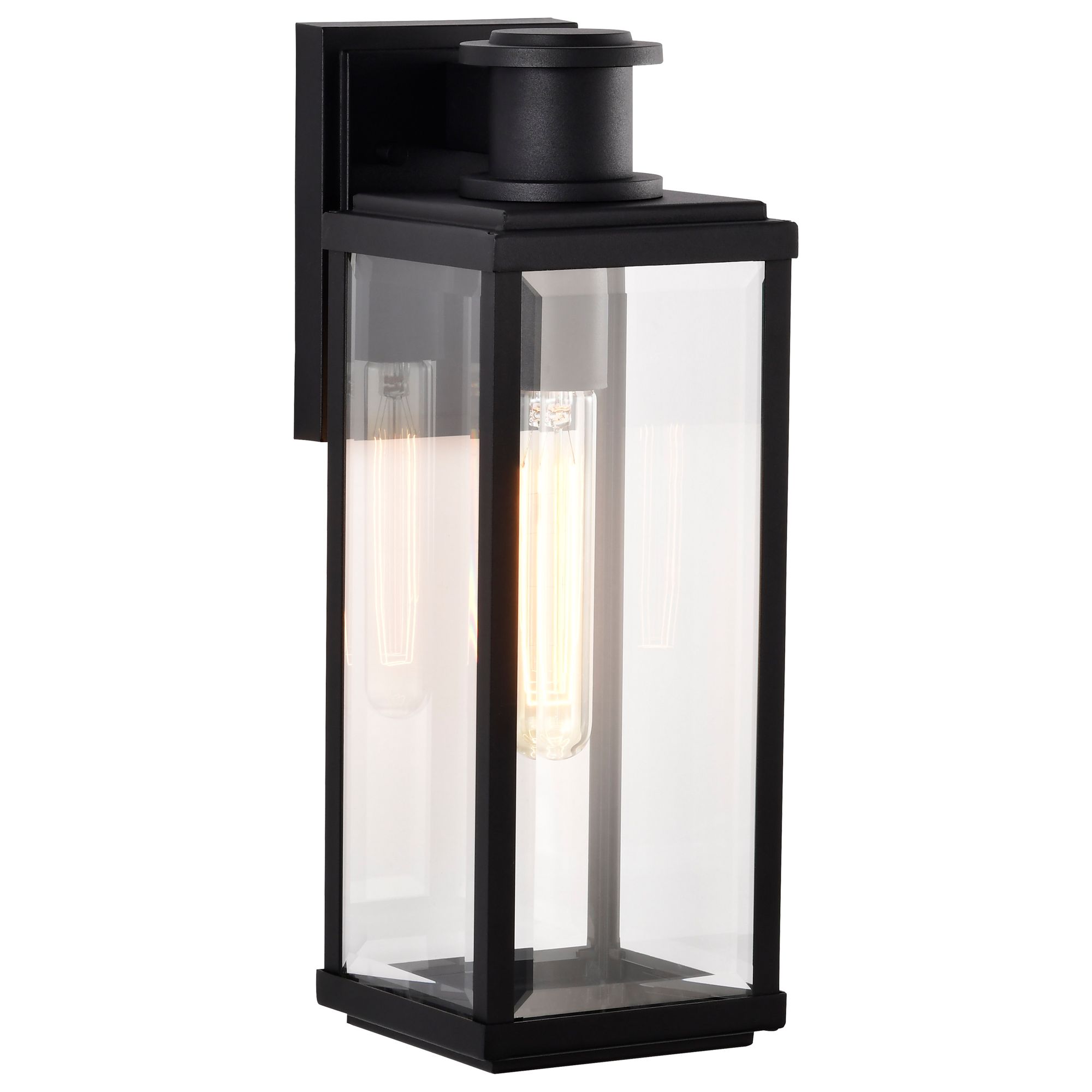 Image 6 Nuvo Luca 16 1/2" High Sand Black Medium Outdoor Lantern more views