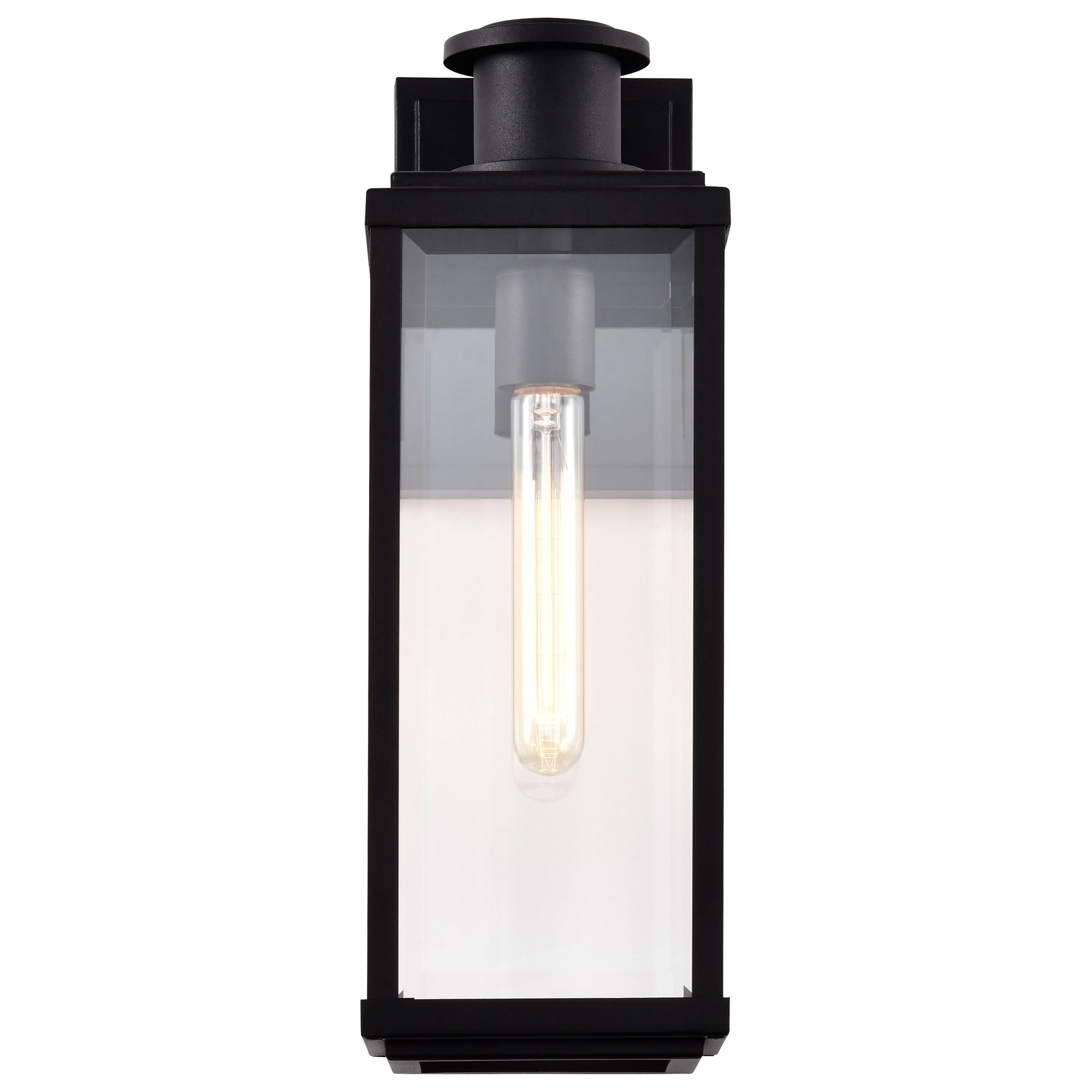 Nuvo Luca 16 1/2" High Sand Black Medium Outdoor Lantern
