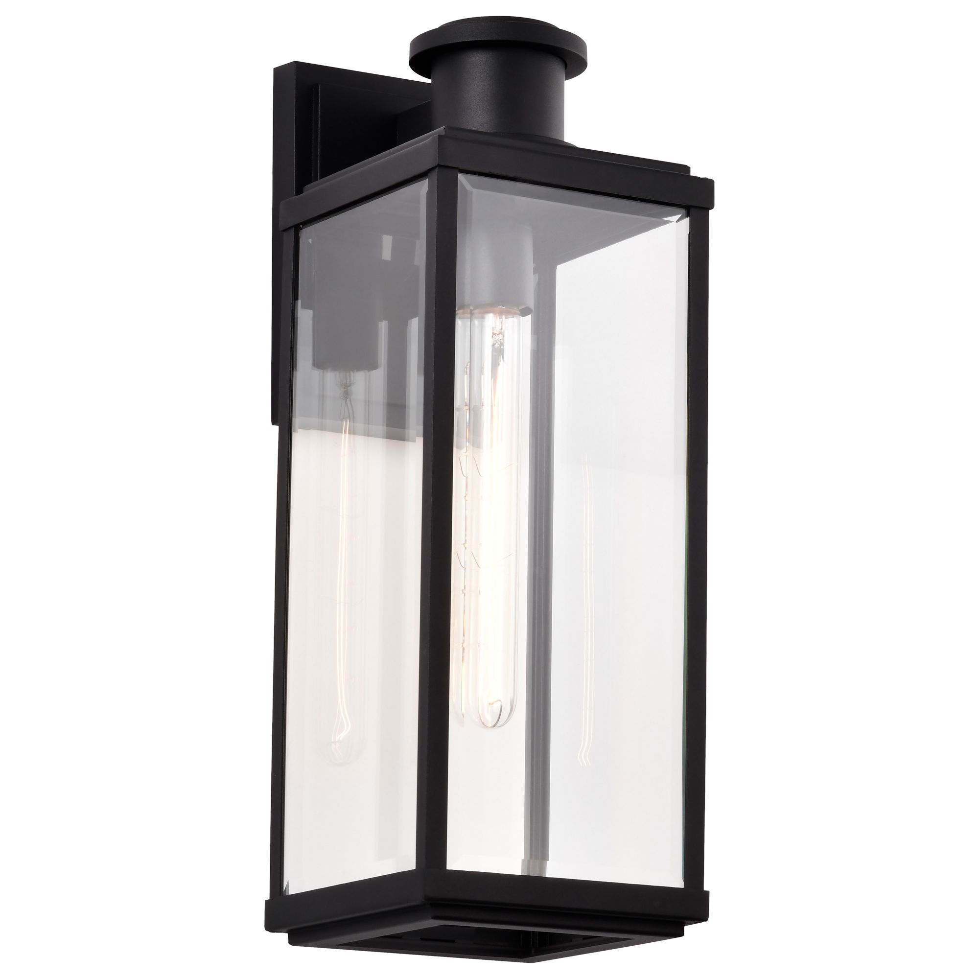 Image 2 Nuvo Luca 20" High Sand Black Large Outdoor Lantern more views