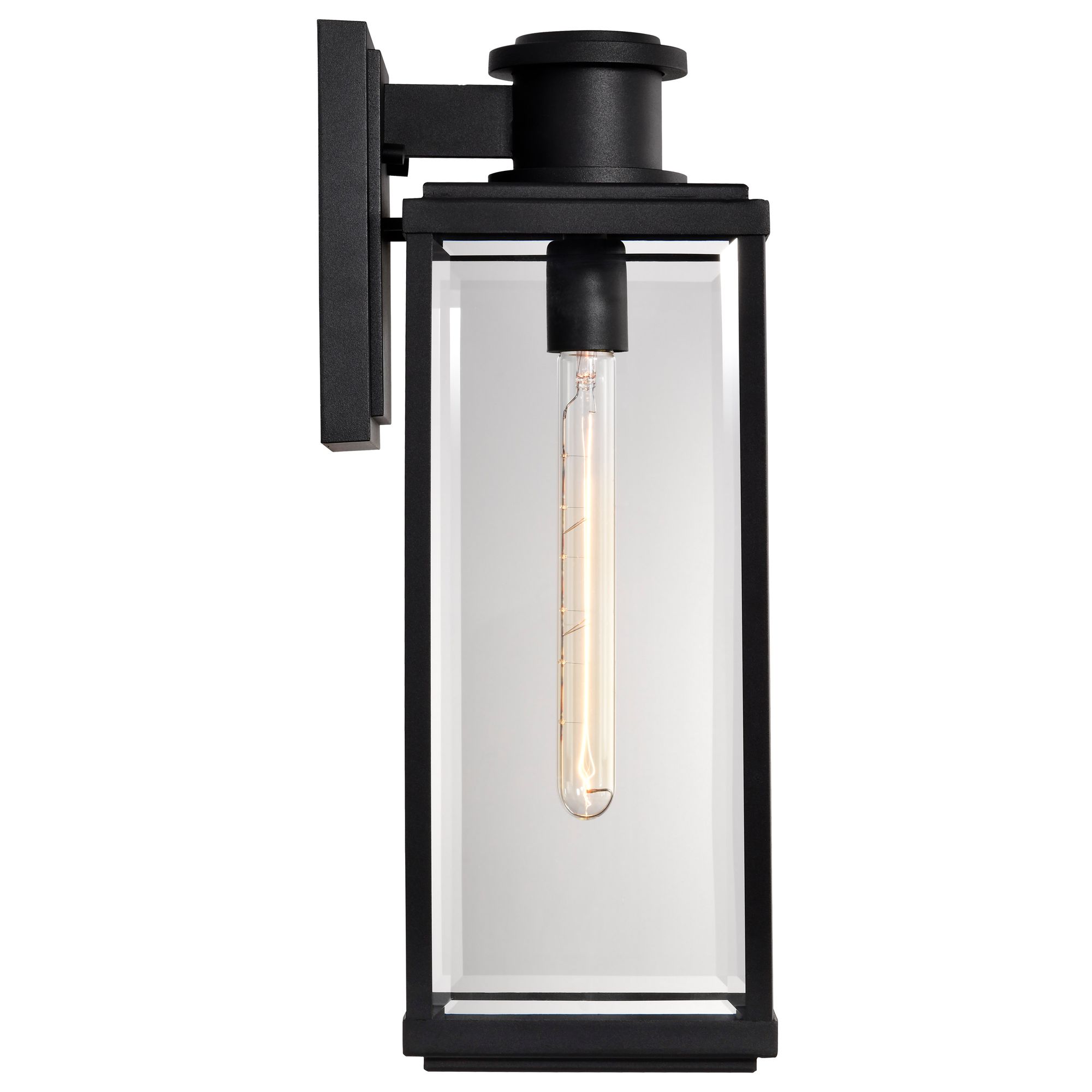 Nuvo Luca 20" High Sand Black Large Outdoor Lantern