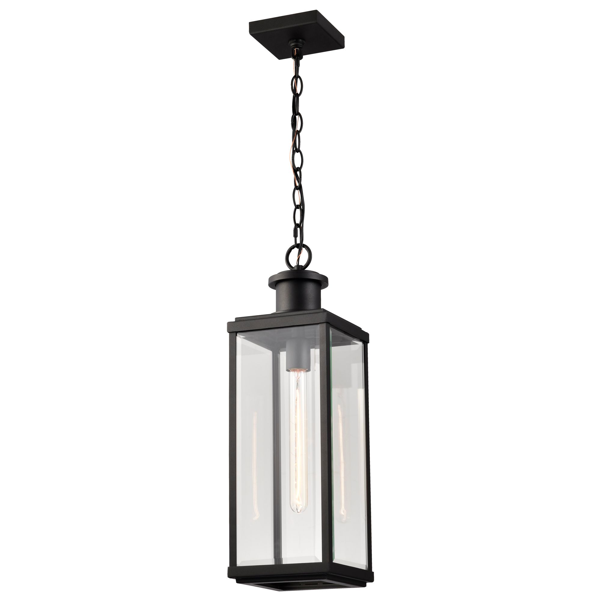 Image 2 Nuvo Luca 22 1/4" High Sand Black Hanging Pendant more views
