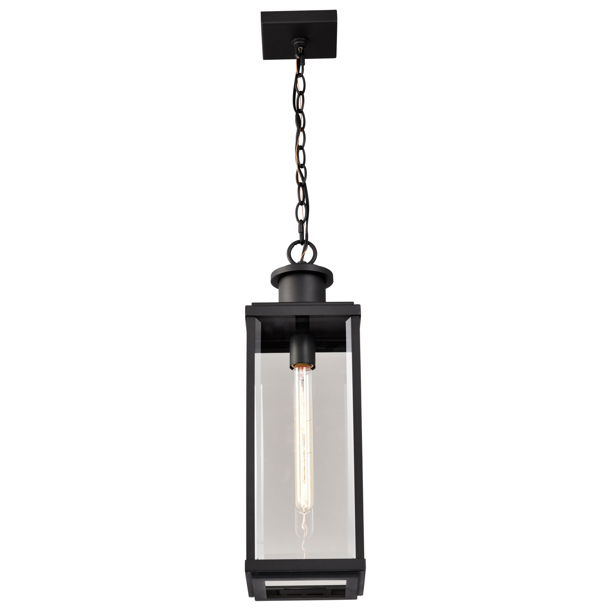Nuvo Luca 22 1/4" High Sand Black Hanging Pendant