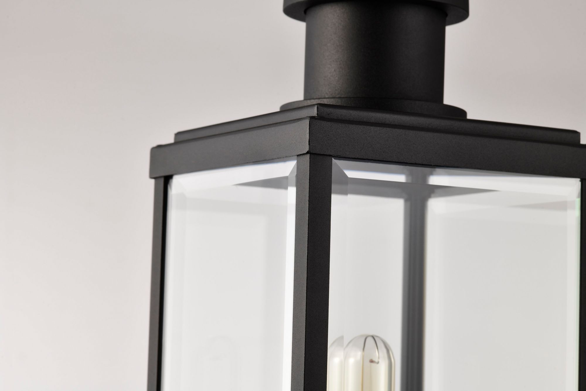 Nuvo Luca 22 3/4" High Sand Black Outdoor Post Lantern