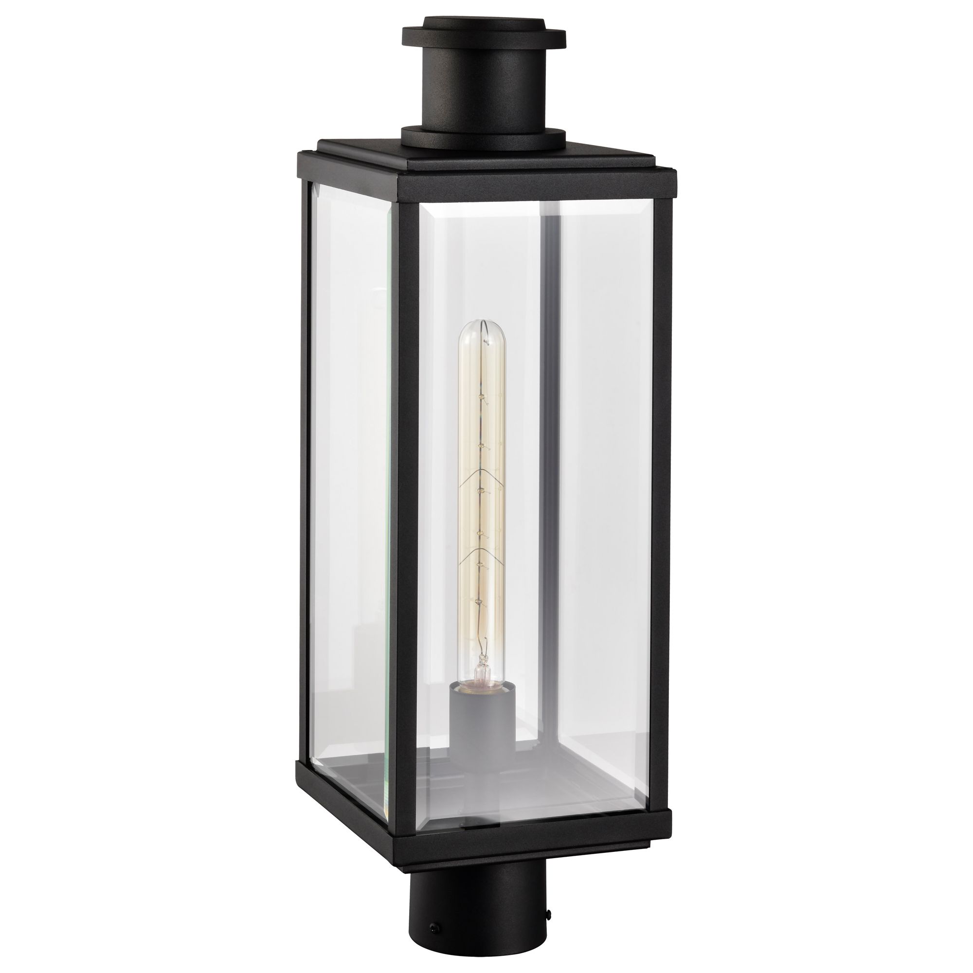 Image 5 Nuvo Luca 22 3/4" High Sand Black Outdoor Post Lantern more views