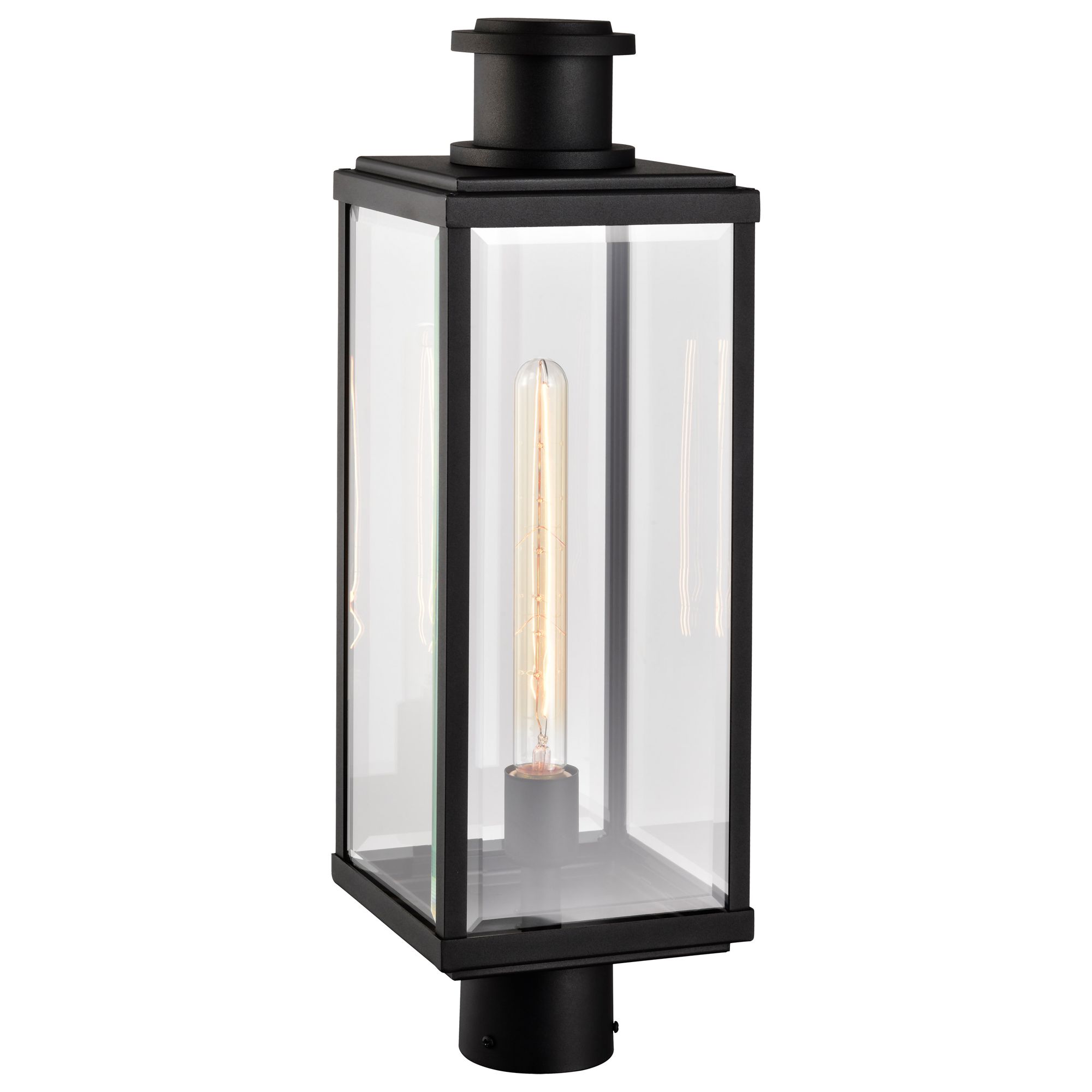 Image 6 Nuvo Luca 22 3/4" High Sand Black Outdoor Post Lantern more views