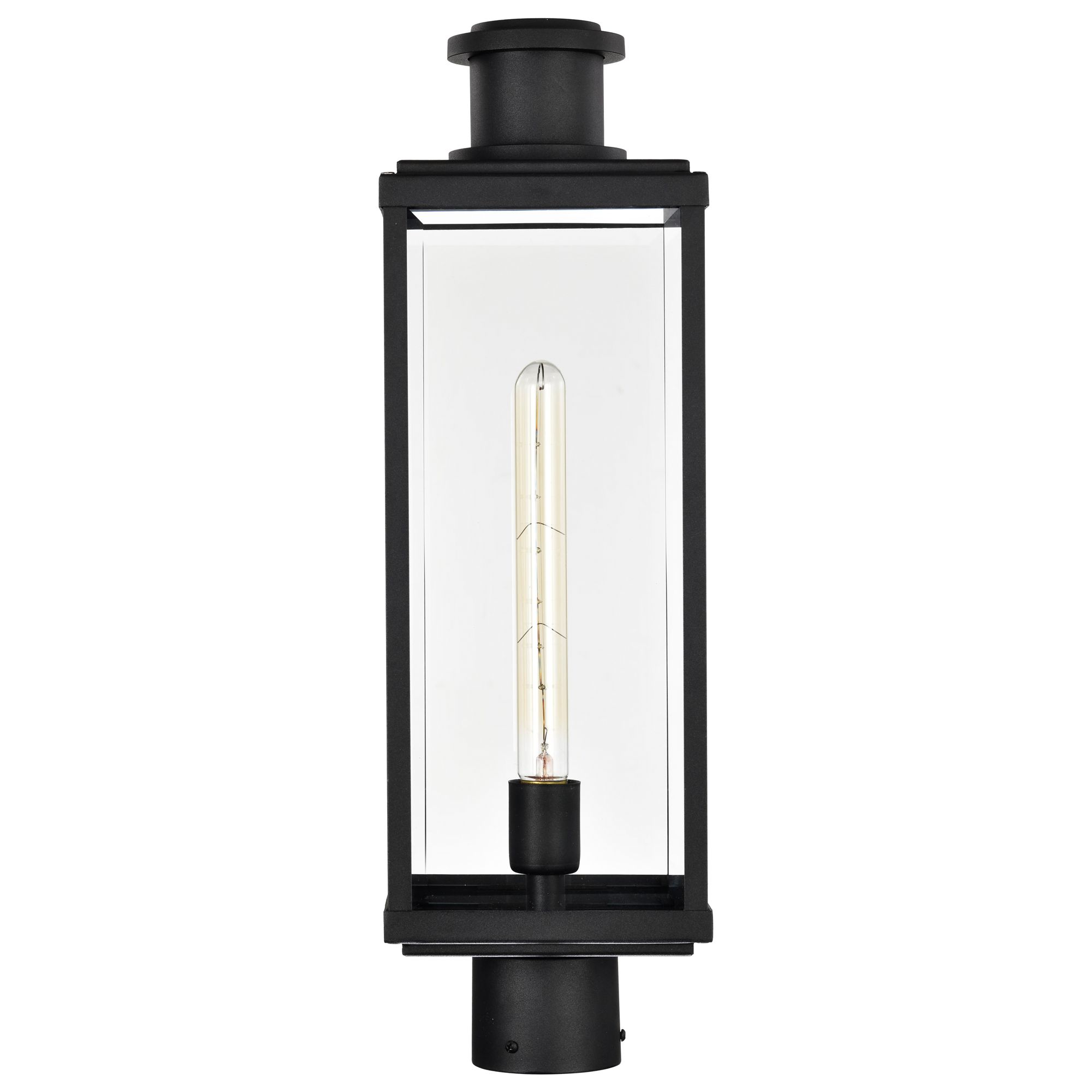Image 7 Nuvo Luca 22 3/4" High Sand Black Outdoor Post Lantern more views