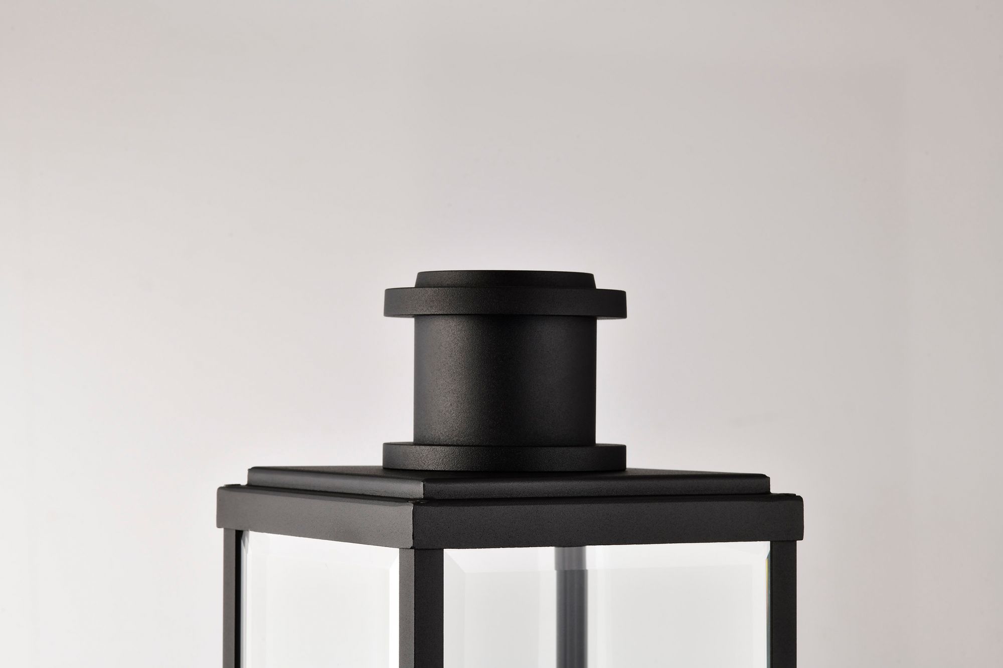 Nuvo Luca 22 3/4" High Sand Black Outdoor Post Lantern