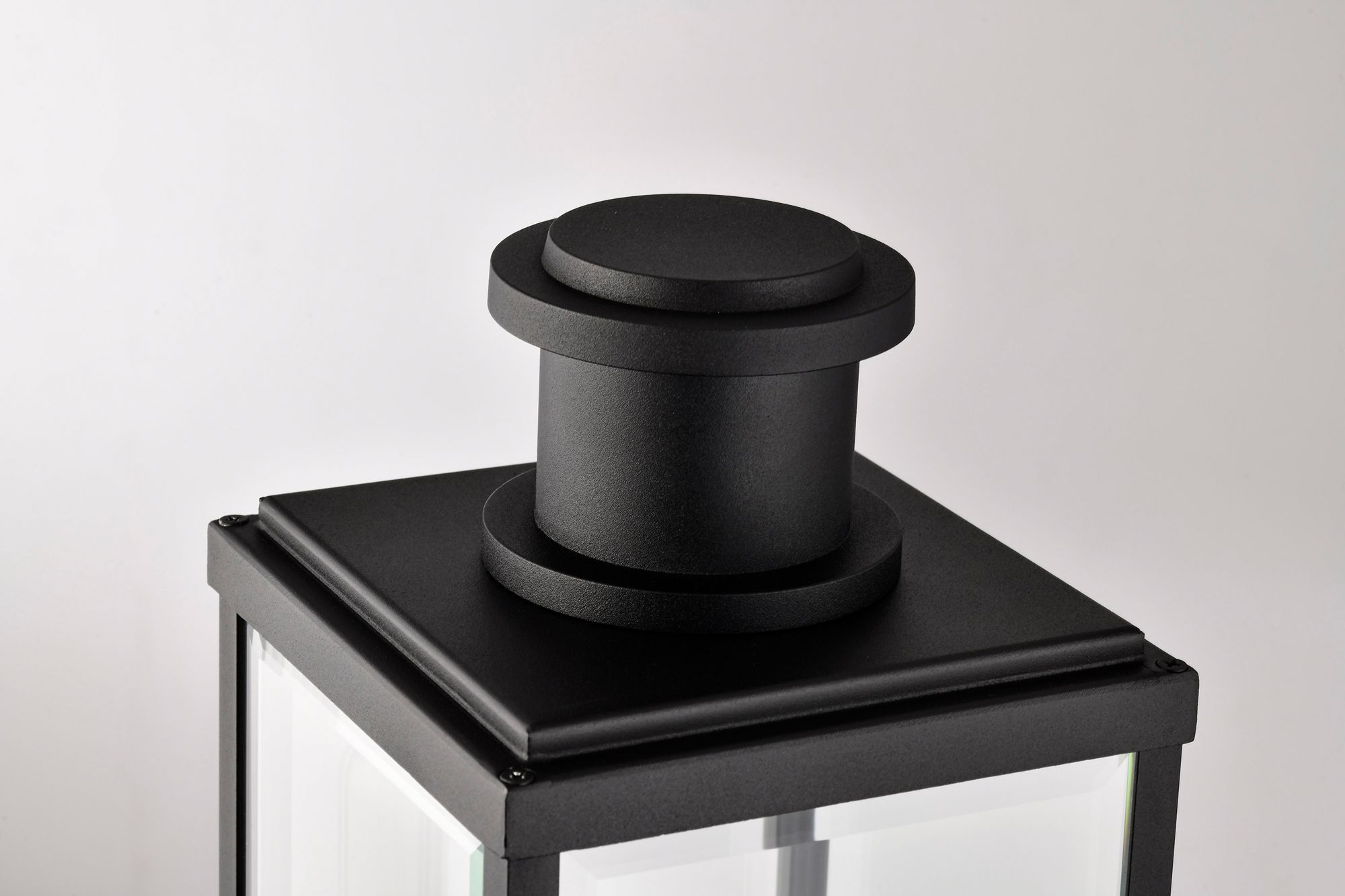 Nuvo Luca 22 3/4" High Sand Black Outdoor Post Lantern