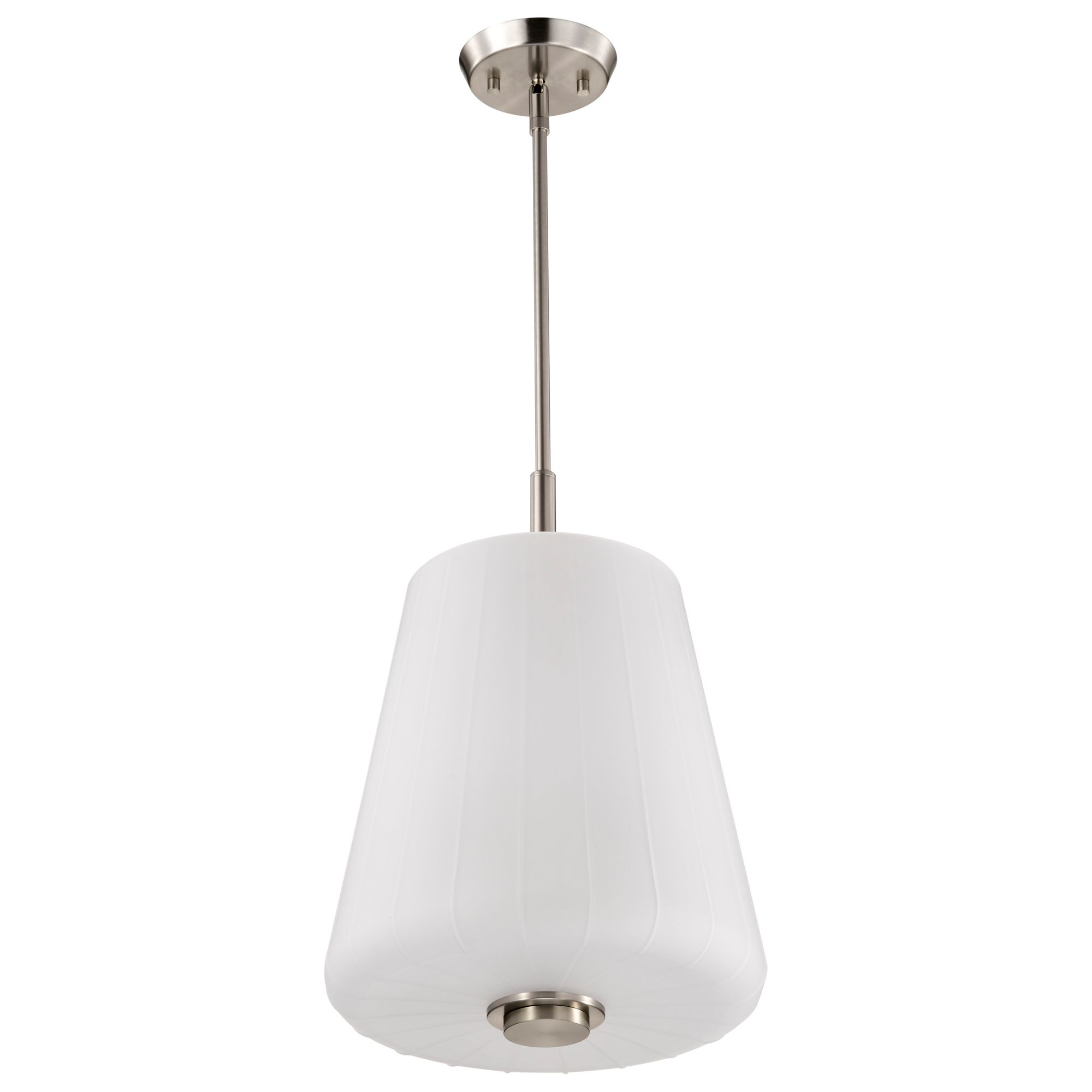 Image 5 Nuvo Lune 12" Wide Brushed Nickel 3 Light Pendant more views