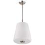 5_Nuvo Lune 12" Wide Brushed Nickel 3 Light Pendant more views