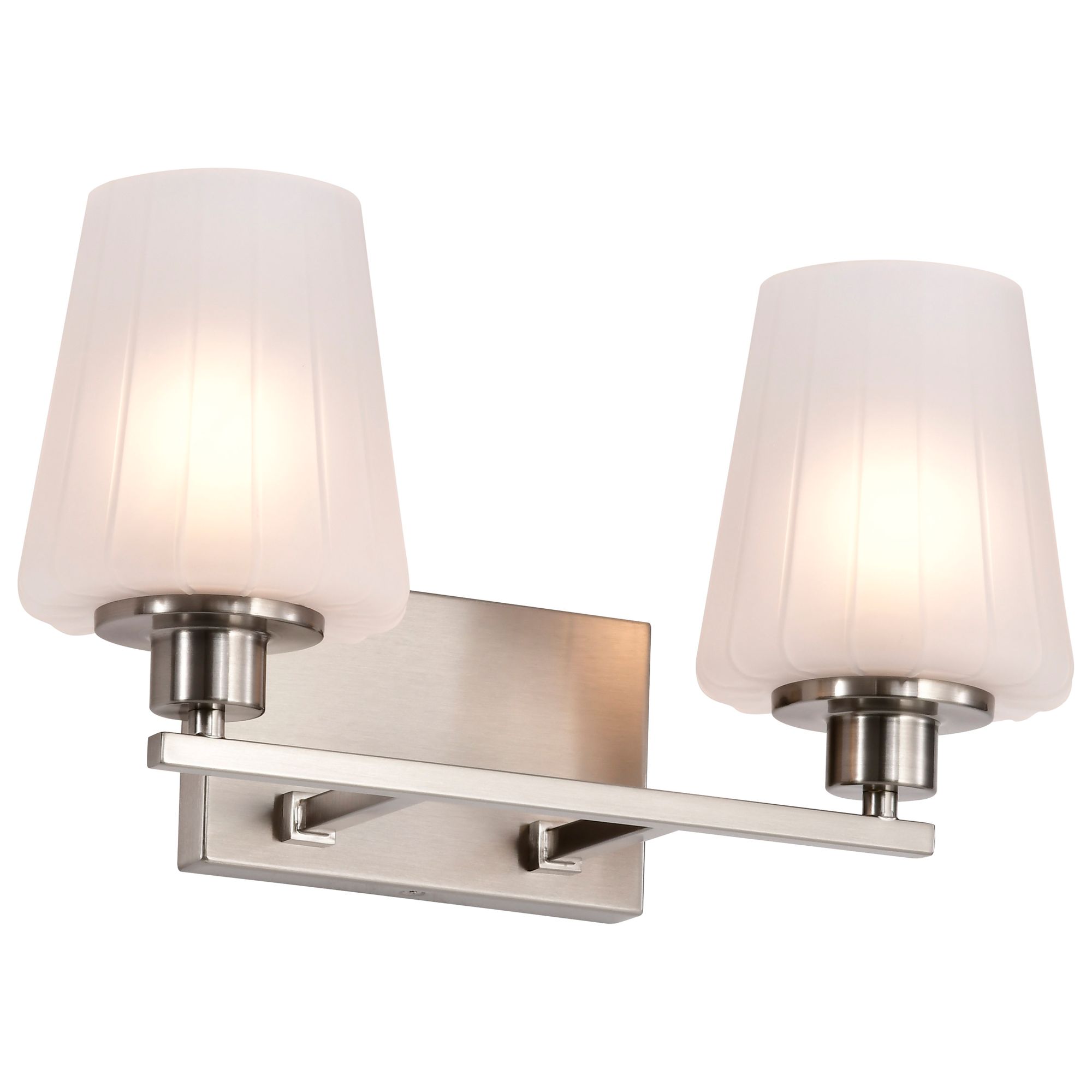 Image 2 Nuvo Lune 16" Wide Brushed Nickel 2 Light Vanity more views