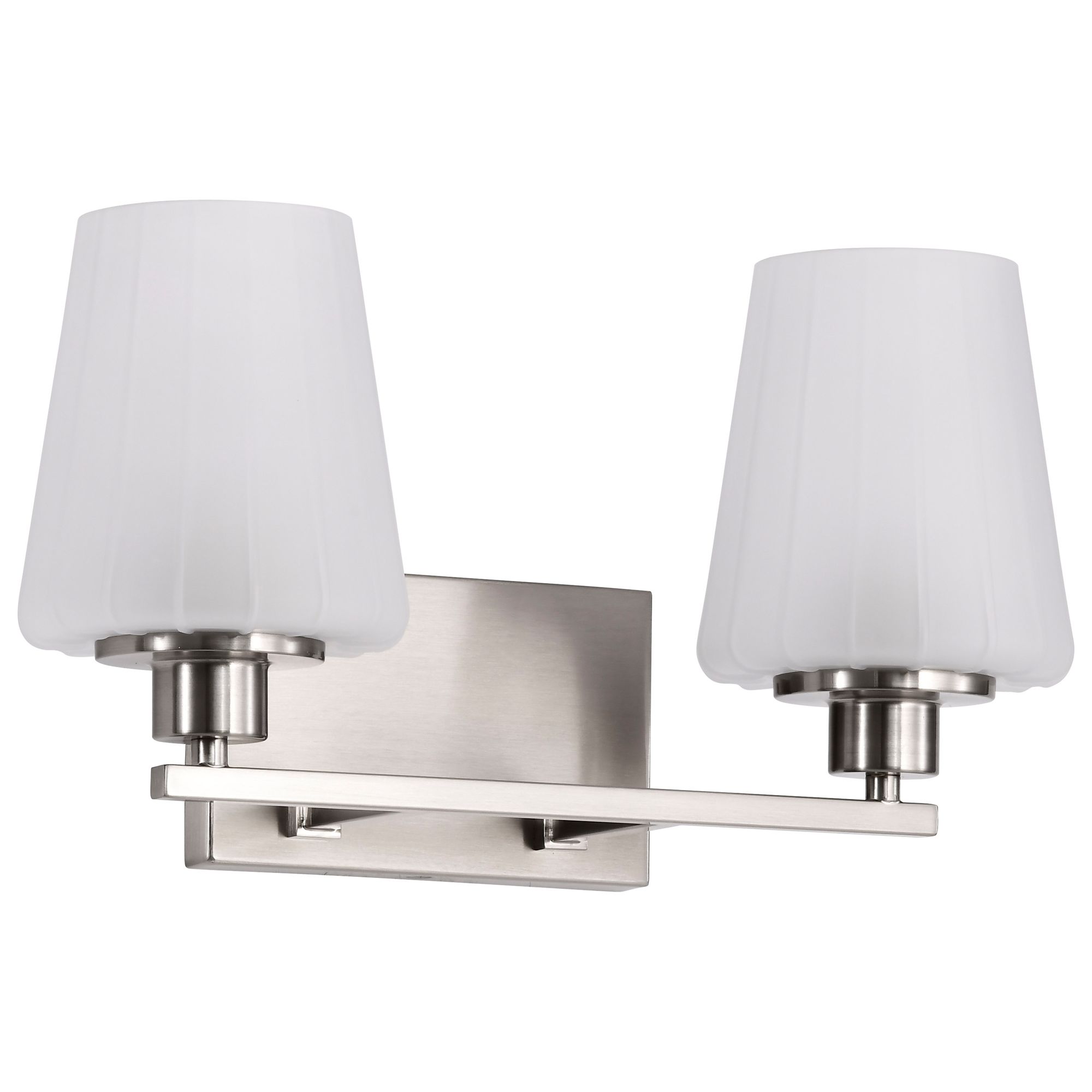 Image 3 Nuvo Lune 16" Wide Brushed Nickel 2 Light Vanity more views