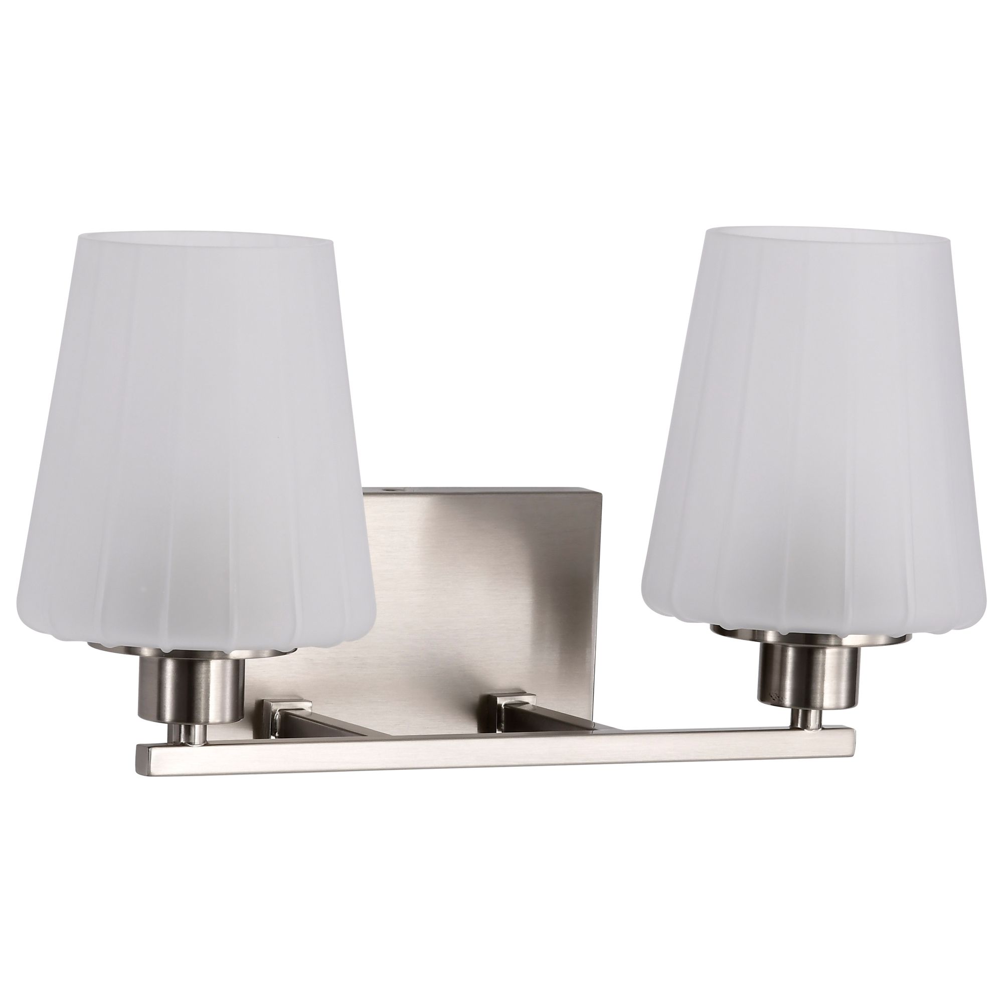 Image 5 Nuvo Lune 16" Wide Brushed Nickel 2 Light Vanity more views