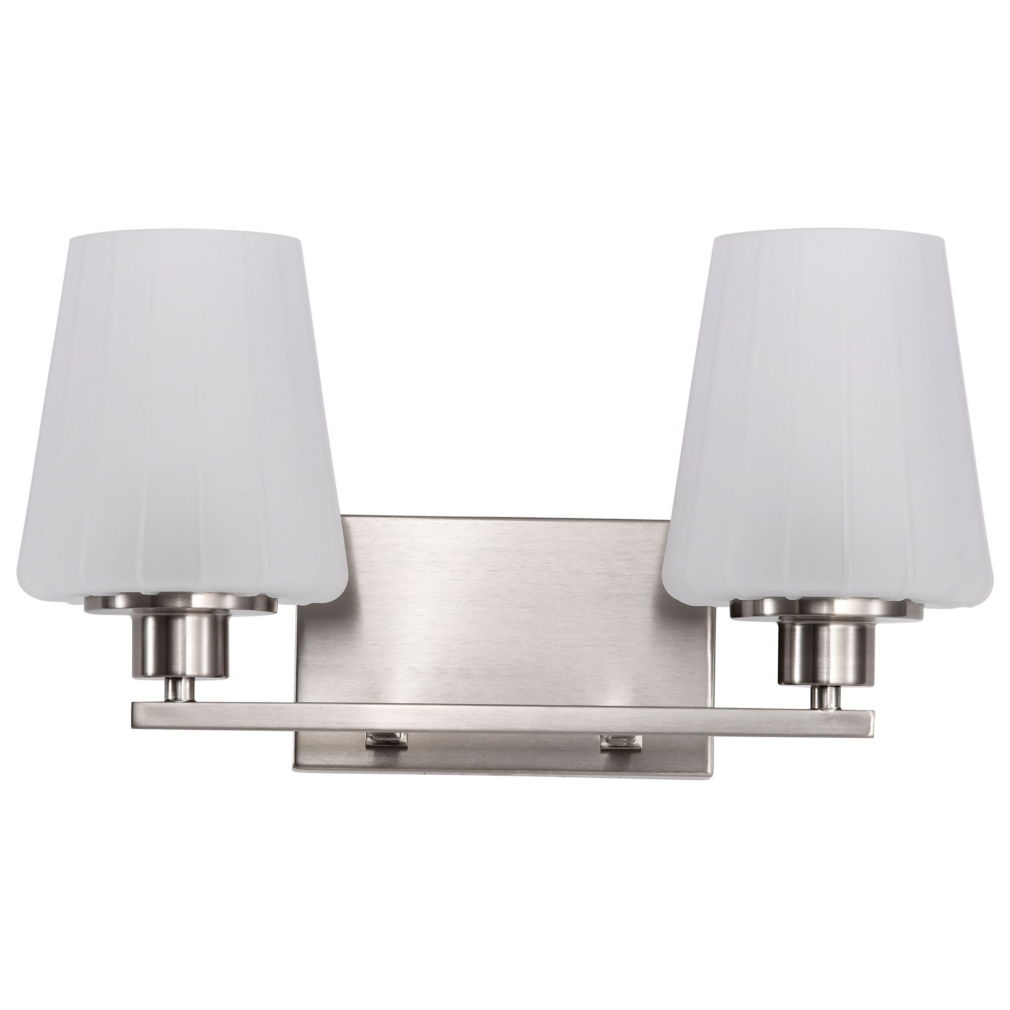 Image 7 Nuvo Lune 16" Wide Brushed Nickel 2 Light Vanity more views