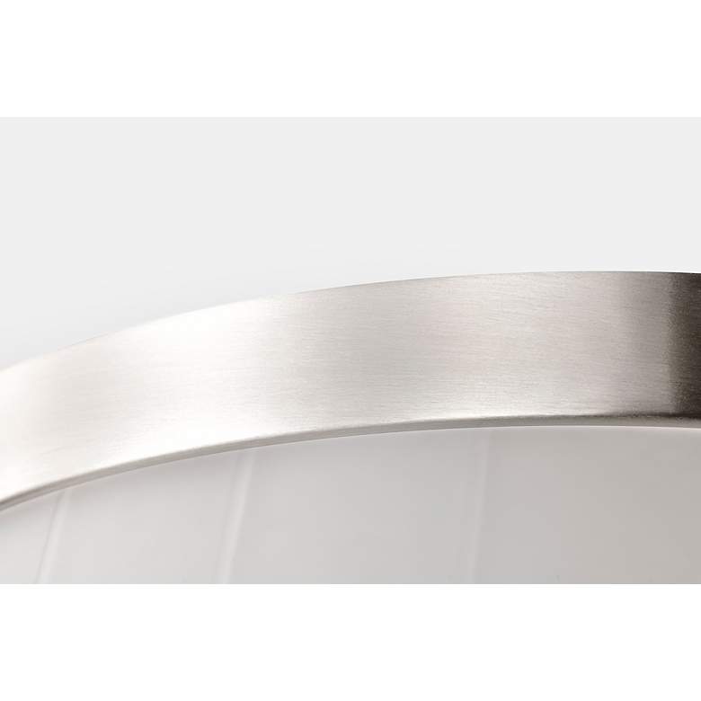 Image 7 Nuvo Lune 16" Wide Brushed Nickel 3 Light Flush Mount more views