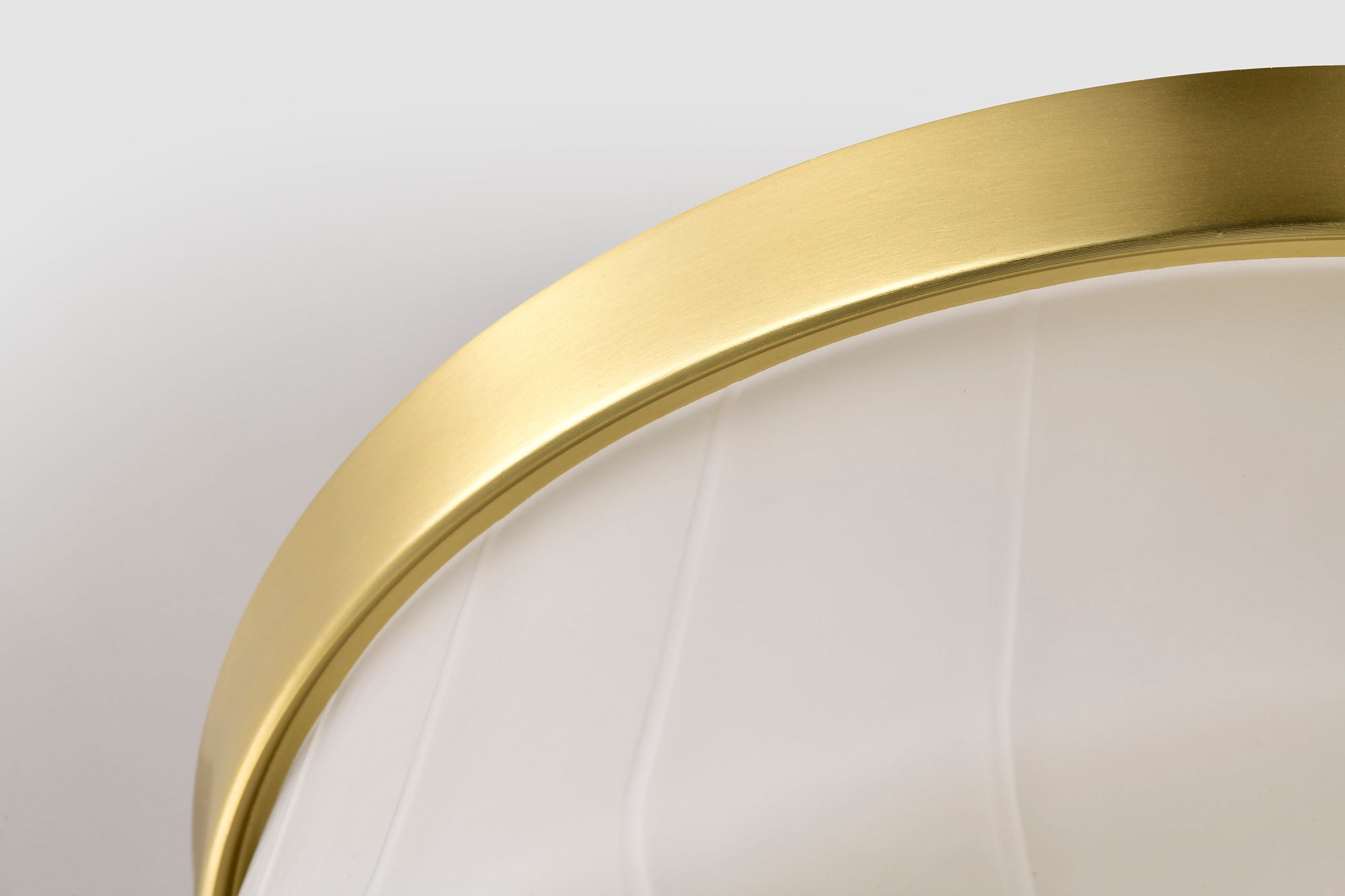 Nuvo Lune 16" Wide Vintage Brass 3 Light Flush Mount