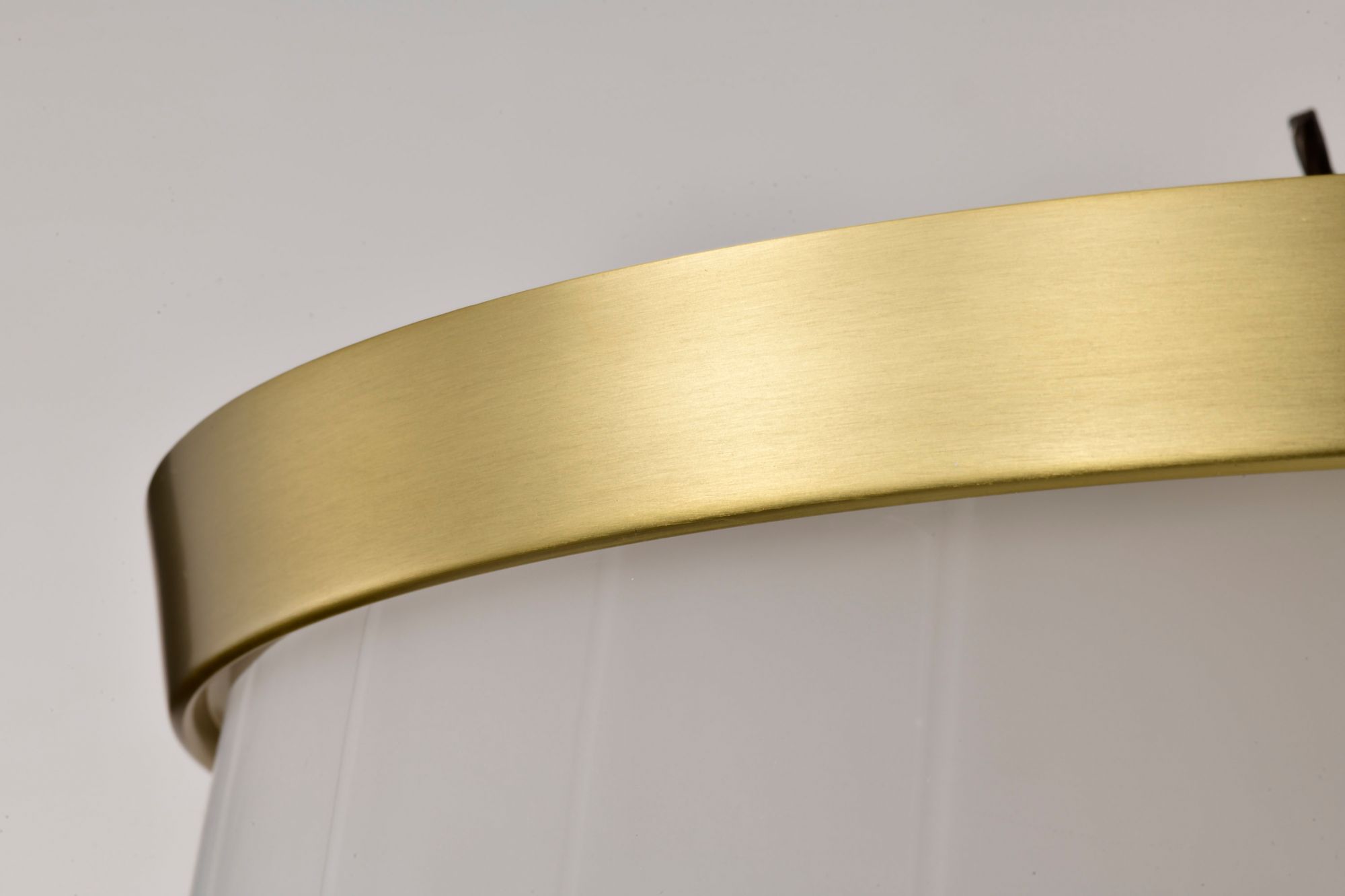 Image 7 Nuvo Lune 16" Wide Vintage Brass 3 Light Flush Mount more views