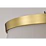 7_Nuvo Lune 16" Wide Vintage Brass 3 Light Flush Mount more views