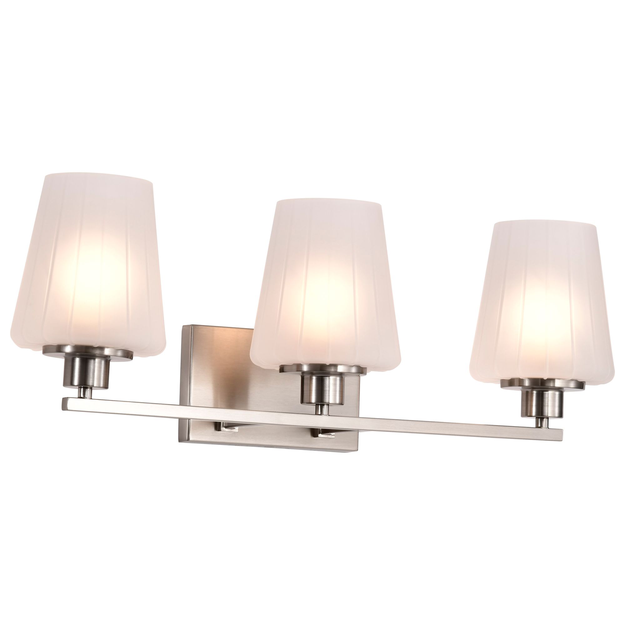 Image 4 Nuvo Lune 24" Wide Brushed Nickel 3 Light Vanity more views