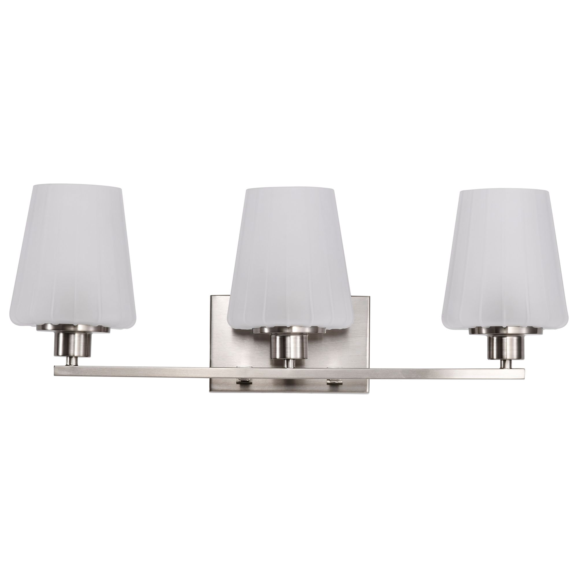 Image 7 Nuvo Lune 24" Wide Brushed Nickel 3 Light Vanity more views