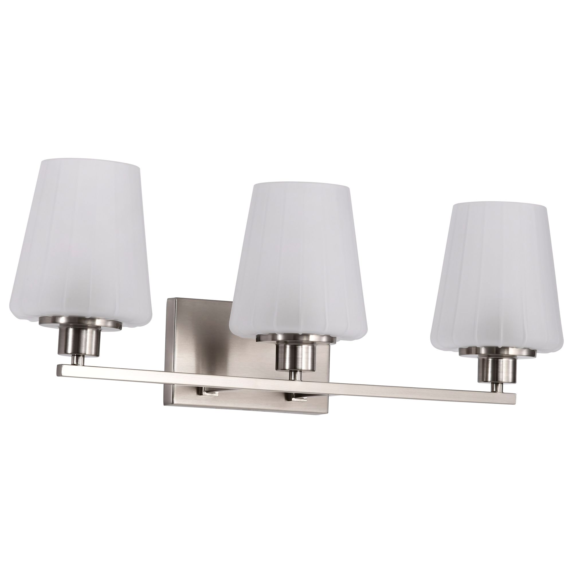 Image 3 Nuvo Lune 24" Wide Brushed Nickel 3 Light Vanity more views