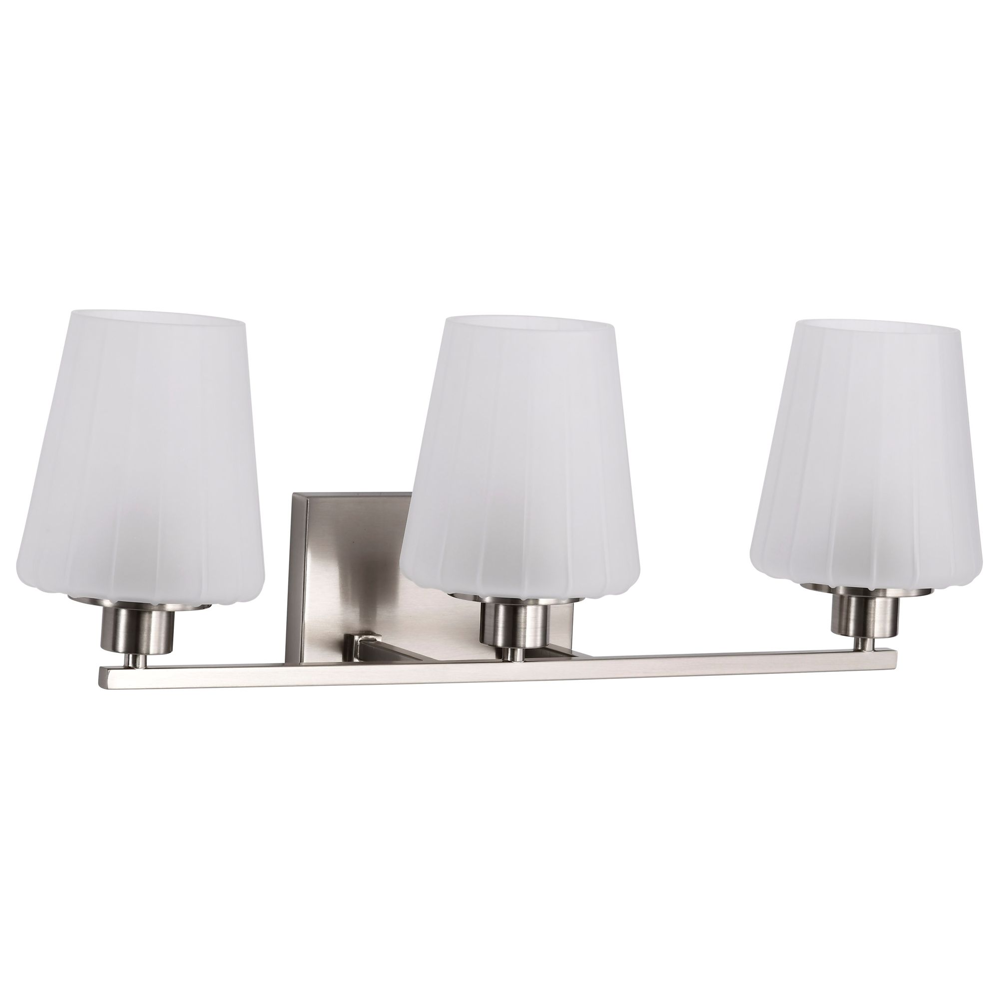 Image 5 Nuvo Lune 24" Wide Brushed Nickel 3 Light Vanity more views