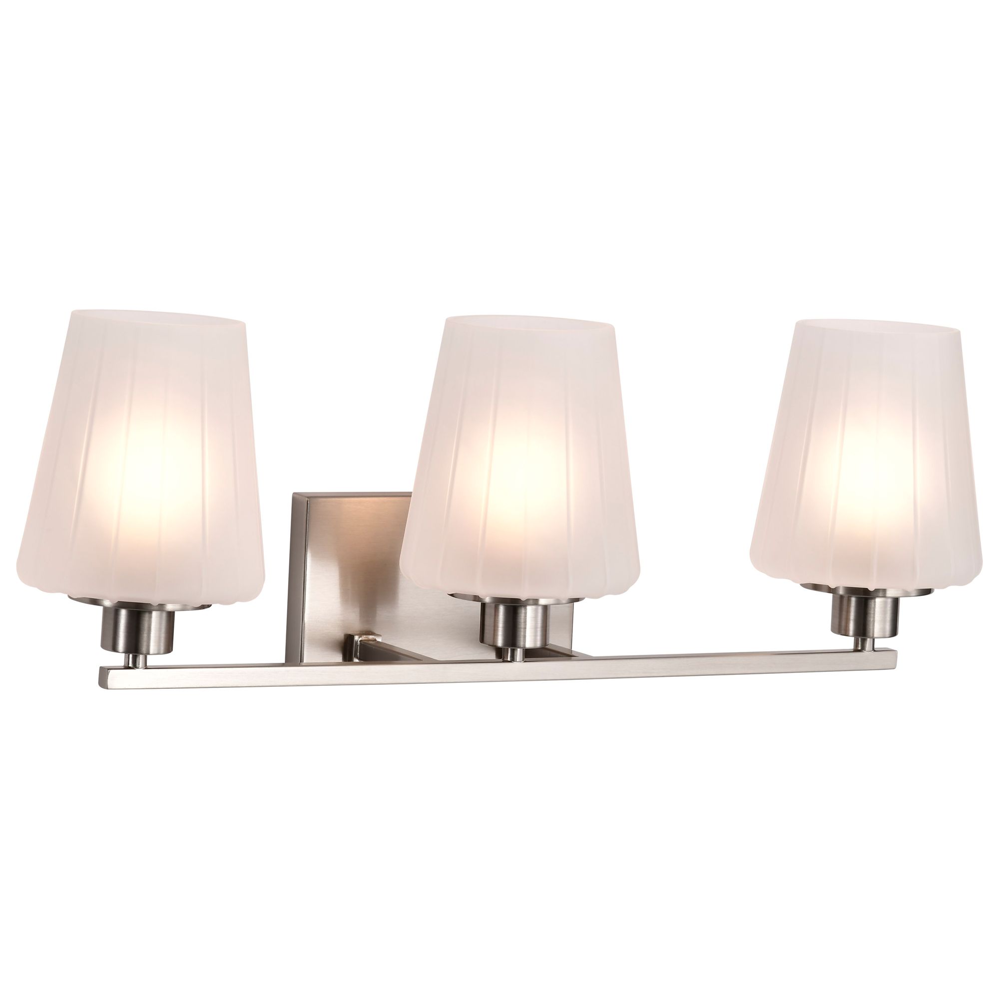 Image 6 Nuvo Lune 24" Wide Brushed Nickel 3 Light Vanity more views