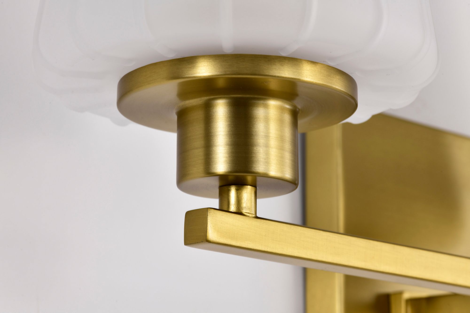 Nuvo Lune 24" Wide Vintage Brass 3 Light Vanity