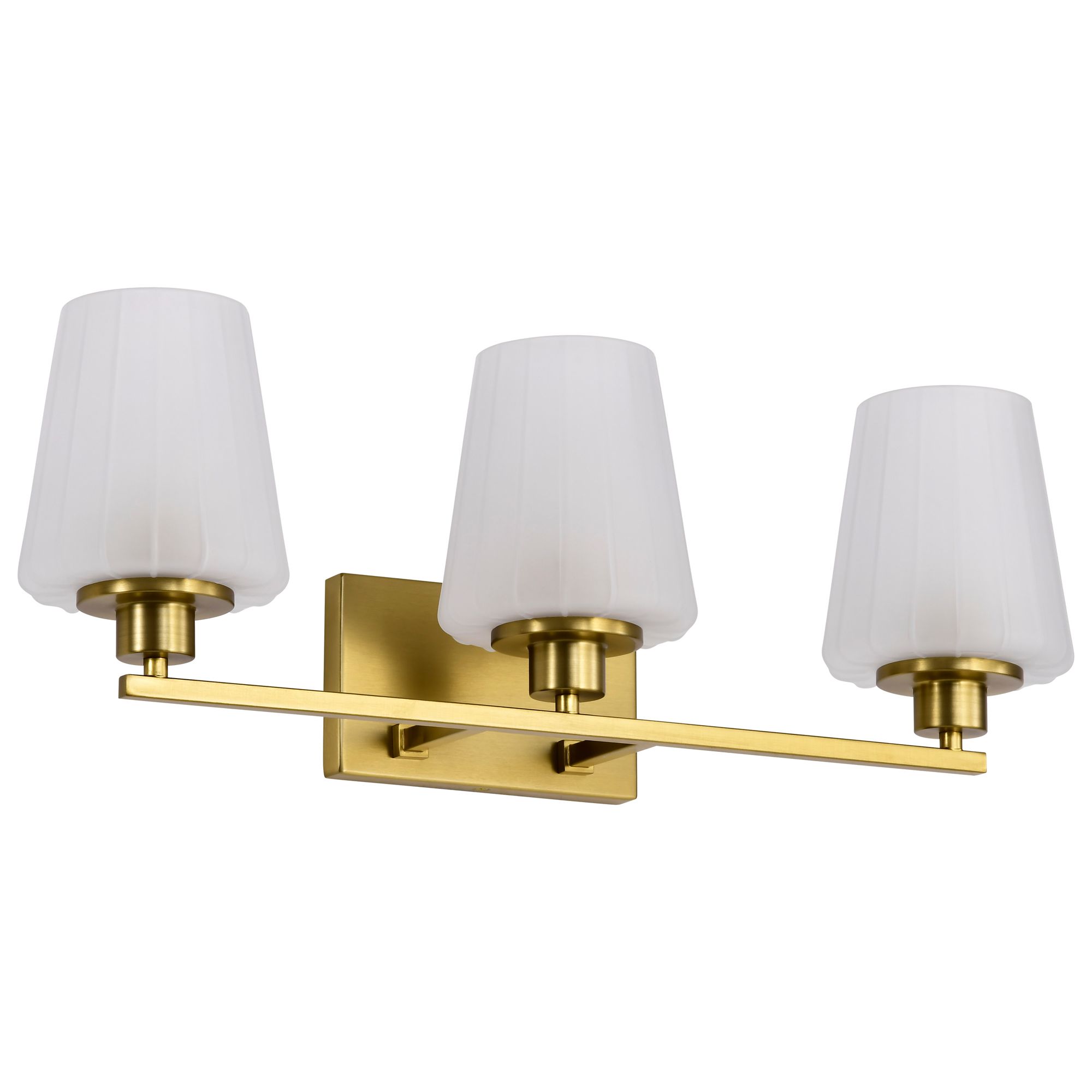 Image 3 Nuvo Lune 24" Wide Vintage Brass 3 Light Vanity more views